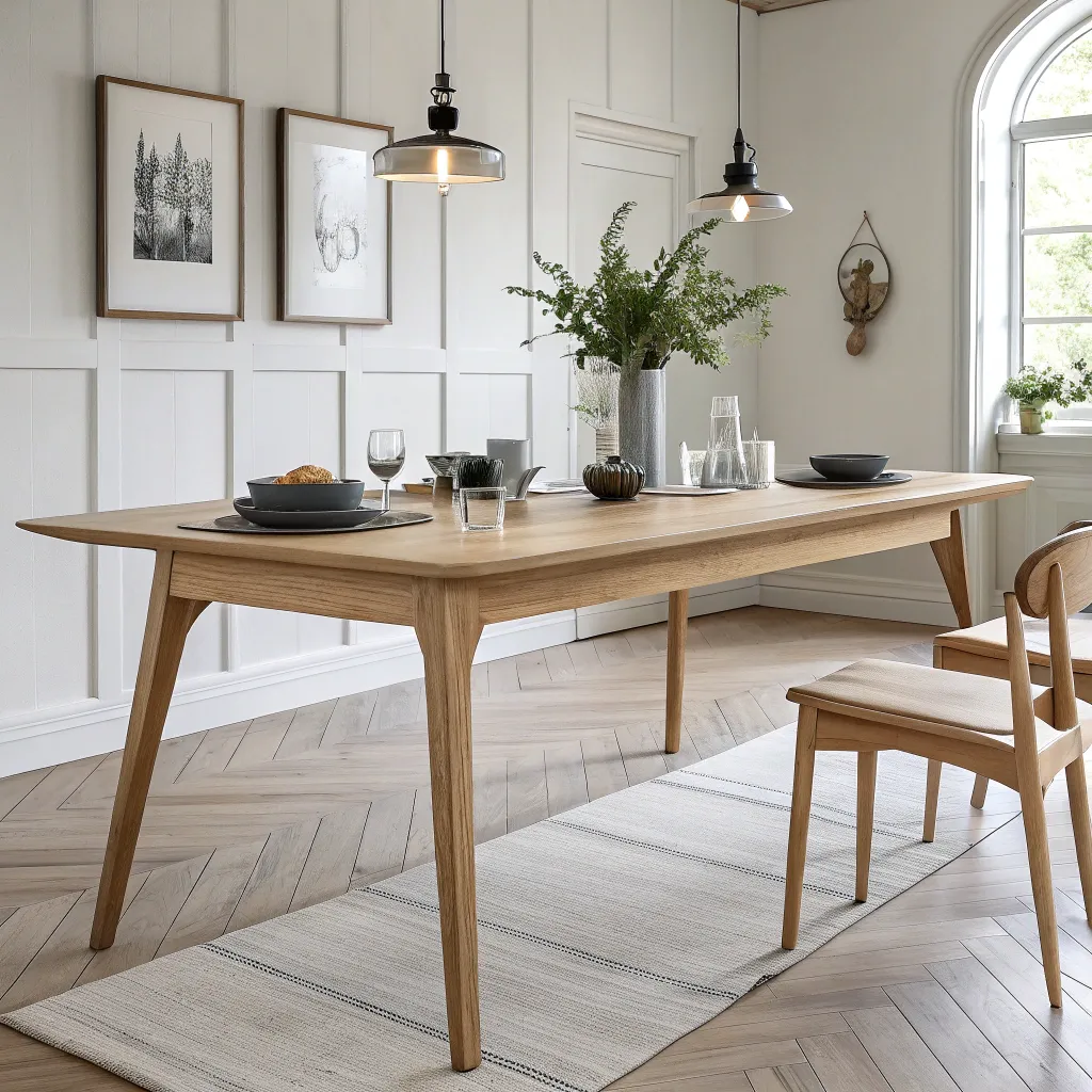 Elegant Scandinavian Dining Table